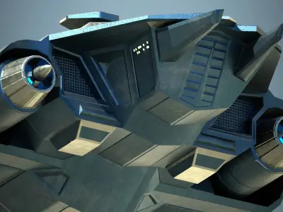 Aurata Class Corvette Low-poly 3D model