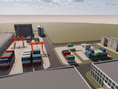 Industrial Scene -A24 3D model