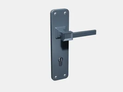 Door Handles Set-V1 Low-poly 3D model