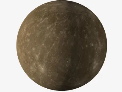 Mercury Low-poly 3D model