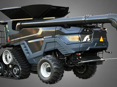 IDEAL - Combine Harvester - Rubber Track System 3D model