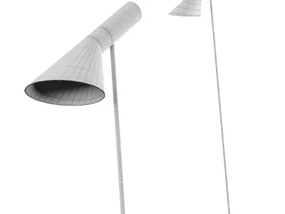 AJ LED Steel Floor Lamp by Louis Poulsen 3D model