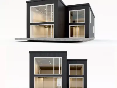 Villa house 10 Low-poly 3D model