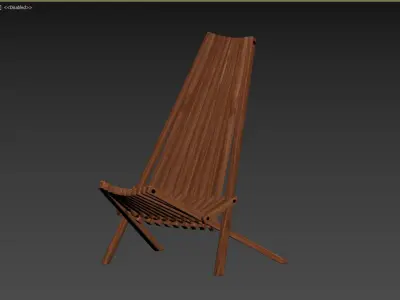 All Things Cedar CS23 Stick Chair 3D model