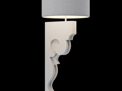 Antique wall lamp 3D model purchase