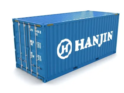 20ft Shipping Container Hanjin 3D model