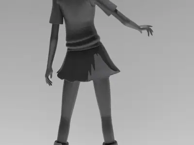 Misaka Mikoto 3D print model
