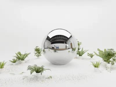 CYCLORAMA PHOTOSHOOT STUDIO WHITE - Realistic PBR environment 3D model