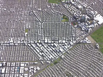 Beverley Hills - City 3D Model Low-poly 3D model