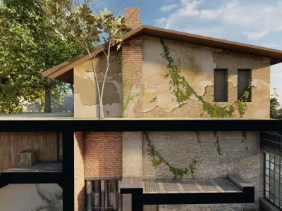 Level Design 201 Low-poly 3D model