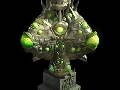 Magic Palace - statue - more eye strange 01 3D model