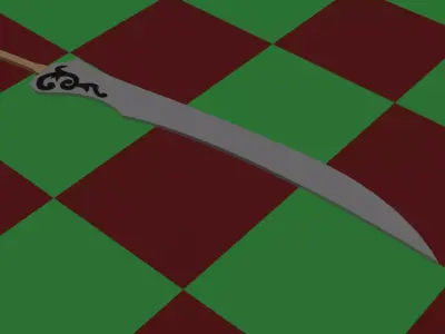 Low Poly Sword 3D model
