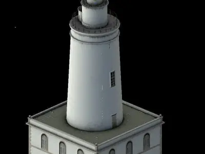 La Farola Lighthouse Low-poly 3D model