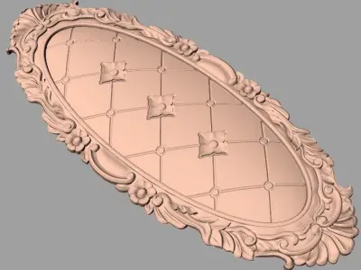 European furniture 3D relief models for CNC wood engraving E199 3D model