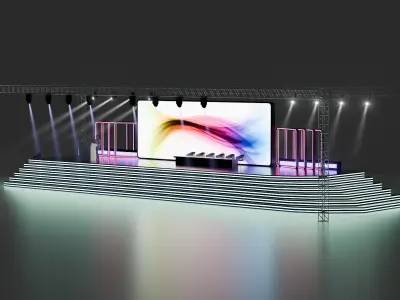 Entertainment Event or Corporate Conference Stage 3D model