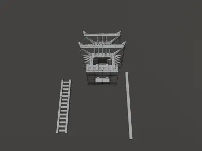 Japanese Model For Aquarium and Terrarium  Free 3D print model