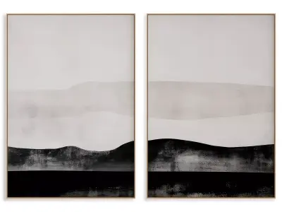 Abstract Painting Frame set 3D model 906