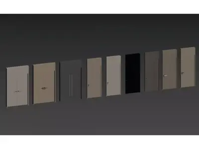Modern Interior Doors 3D model