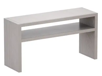 Dunewood Whitewashed Console Table Crate and Barrel 3D model