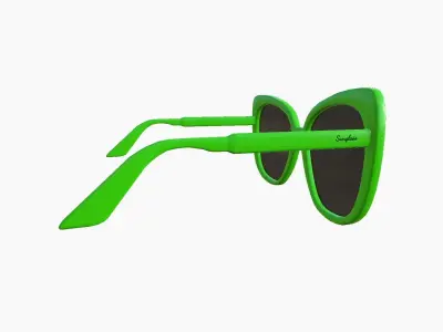 Sunglass J09 Light Green - Character Design Fashion Low-poly 3D model