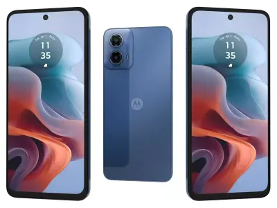 Motorola Moto G34 5G Light Blue 3D model