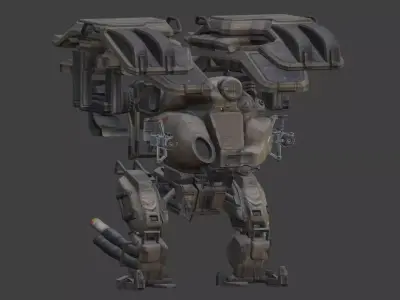War Robot Character R04 3D model