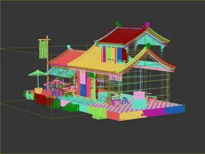 Ancient Chinese architecture 3D model