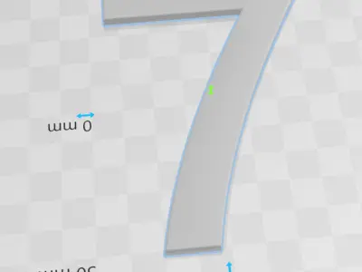 Number 7 3D print model