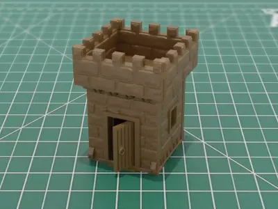 Modular Castle Tower Dungeon Construction Kit 3MF STL 3D print model