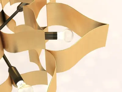 Grand Lotus Chandelier 3D model