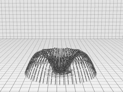 Lumion fountain - animated Low-poly 3D model