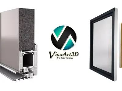 Door profile and window 3D model