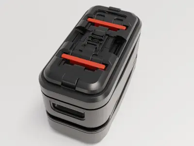 Sci-Fi Storage Crate 3D model