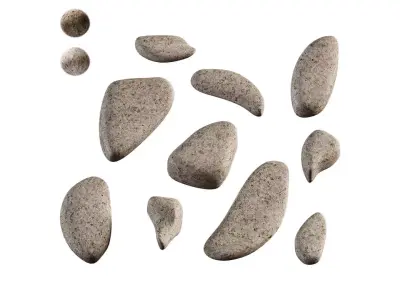 Garden Stone Set 3D model