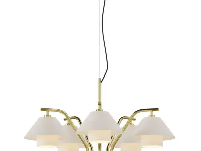 Oxford Double Chandelier Low-poly 3D model