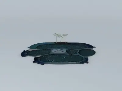 Miami Sea Aquarium - Dolphin Interaction 3D model