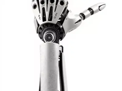 Futuristic Robotic Hand Model Pack Low-poly 3D model