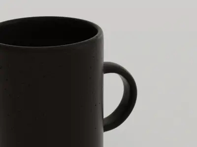Geometric Coffee Cup Low-poly 3D model