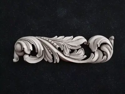 molding ornately carved door handle 3D print model