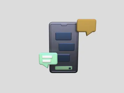 3D app web Icon Low-poly 3D model-15 Low-poly 3D model