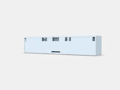 BESTA TV bench with doors 24 Low-poly 3D model