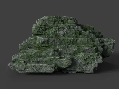 Rock 8-9 Low-poly 3D model