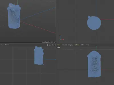 street trash bin 3D model