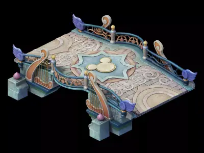 main city - Stone Bridge 96 3D model