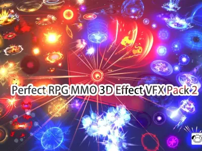 Perfect RPG MMO 3D Effect VFX Pack 2 Low-poly 3D model