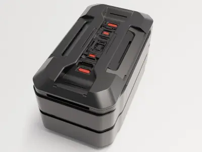 Sci-Fi Storage Crate 3D model