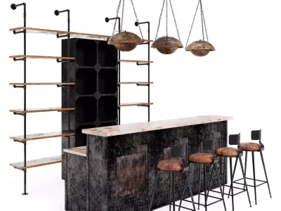 Loft Bar Collection 4 3D model