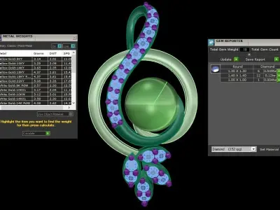 Women Pearl Pendant 3dm STL OBJ FBX Renders Details 3D print model purchase