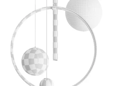 Cattelan Italia BIARRITZ Hanging lamp 3D model