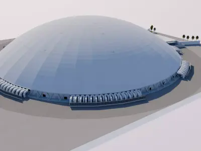 Jeddah Superdome Saudi Arabia 3D model